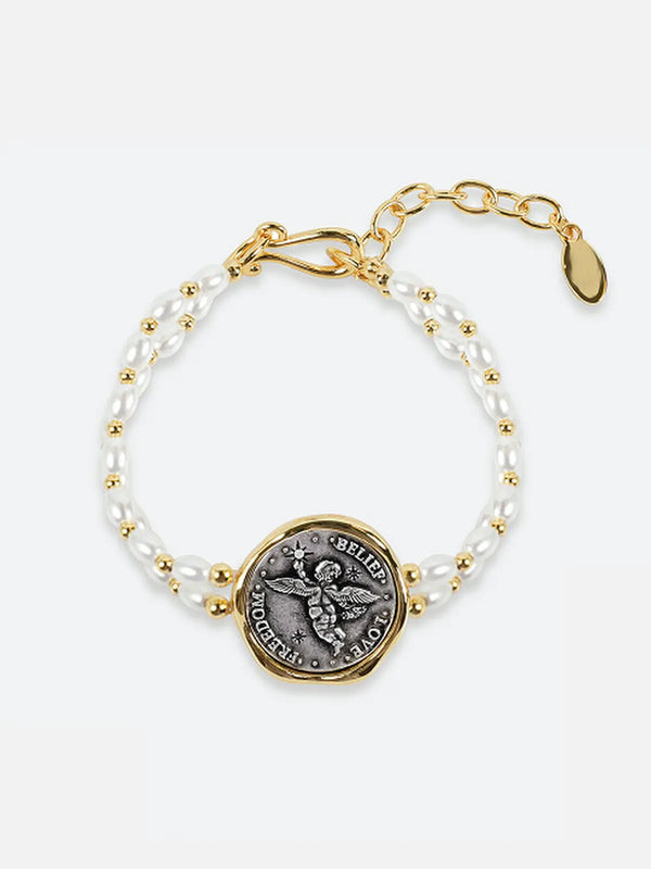 Angel Coin Bracelet