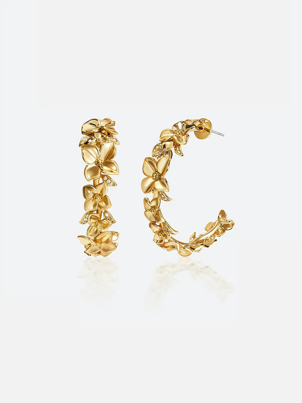 Blossom Hoop Earrings