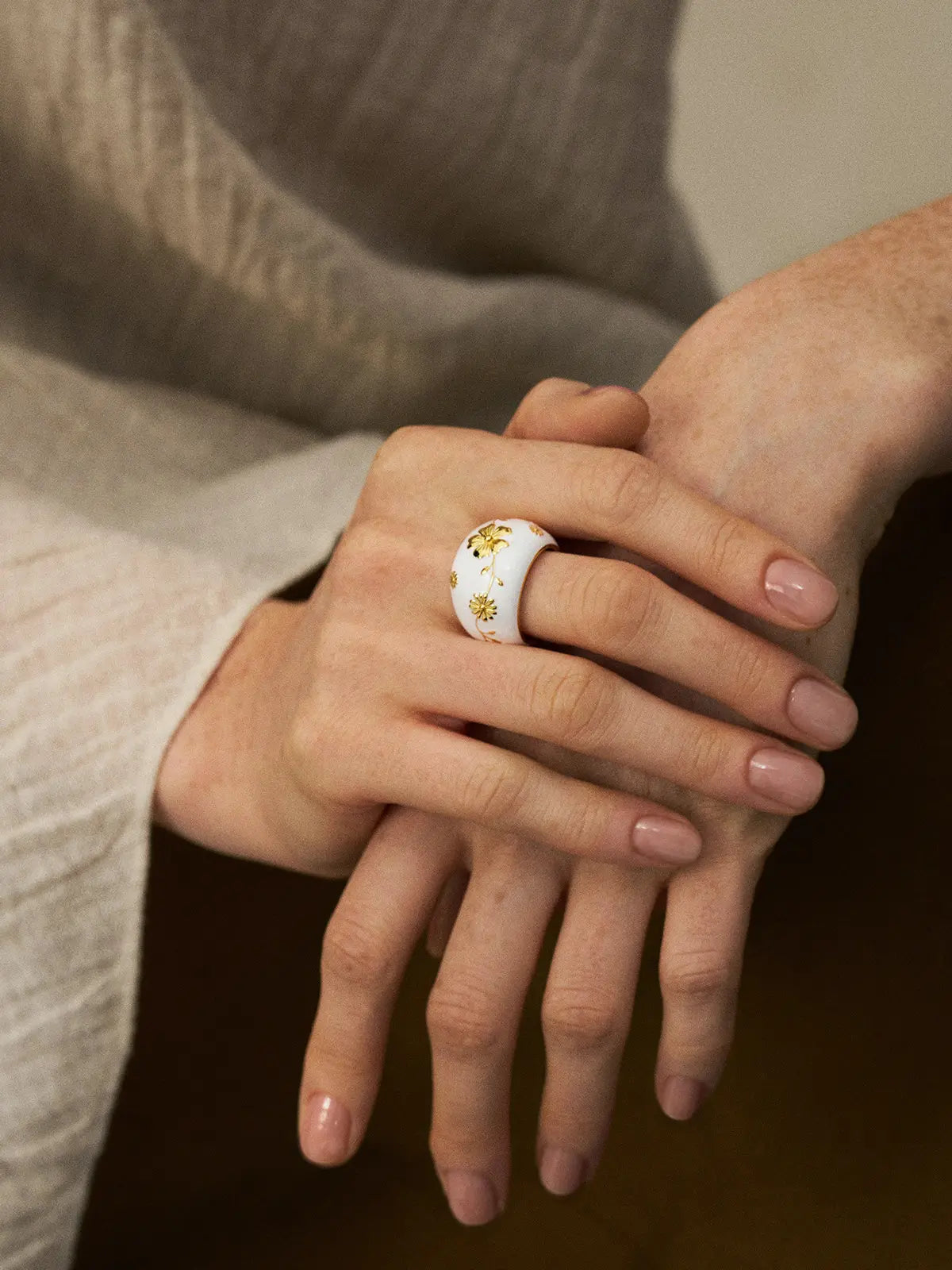 Garden Relief Floral Ring
