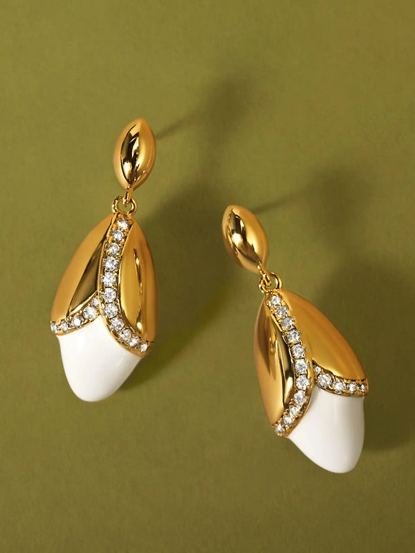 Grain Rain Wheat Drop Earrings