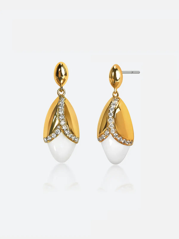 Grain Rain Wheat Drop Earrings
