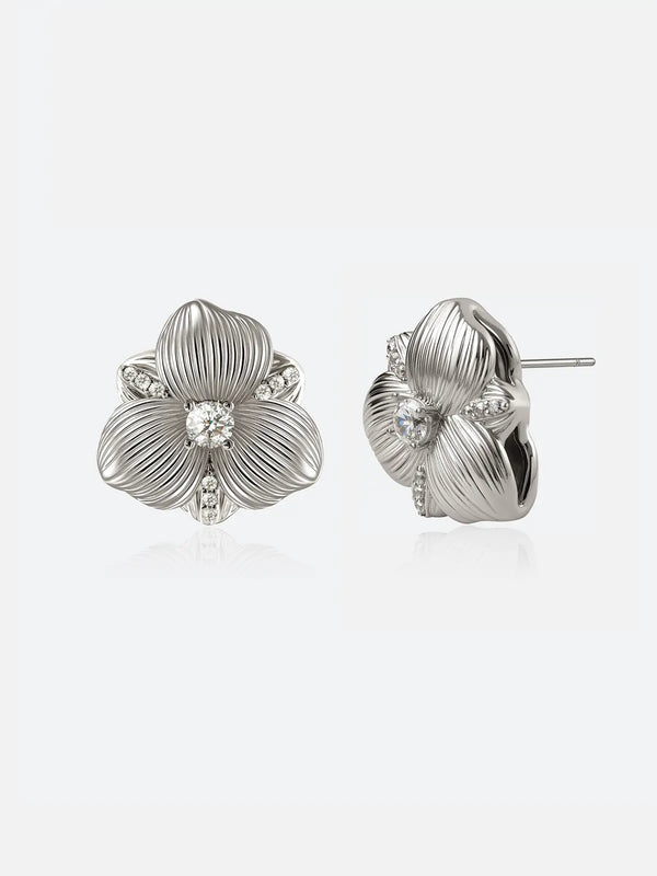 Hibiscus Flower Earrings