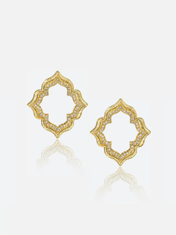 Persimmon Calyx Openwork Earrings