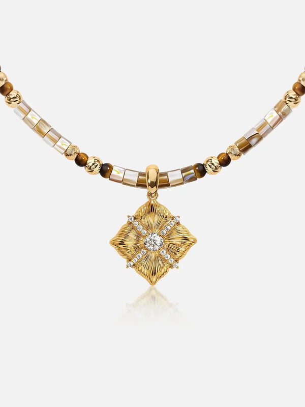 Sugar Cube Beaded Necklace
