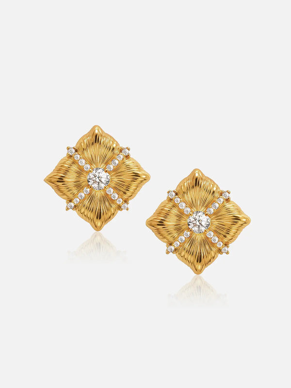 Sugar Cube Stud Earrings