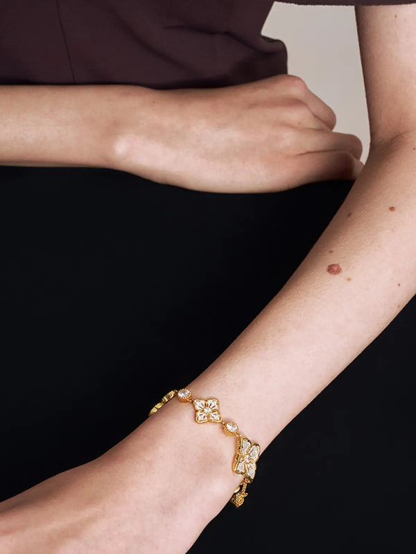 Two-Tone Persimmon Calyx Bracelet